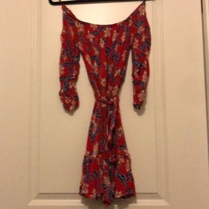 Off-Shoulder Floral Dress